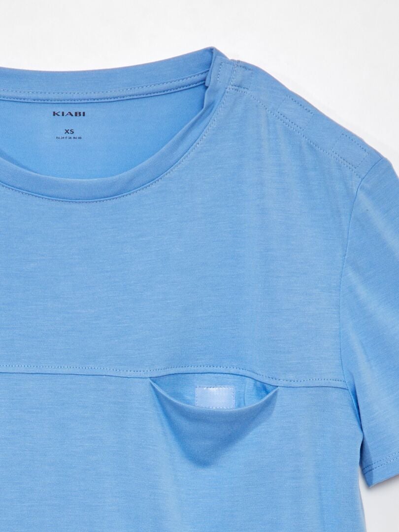 Camiseta de color liso - So Easy - AZUL