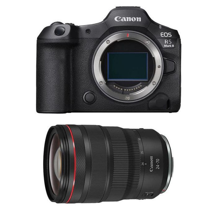 Canon EOS R5 Mark II hybrid camera + RF 24-70mm f/2.8 L IS USM lens
