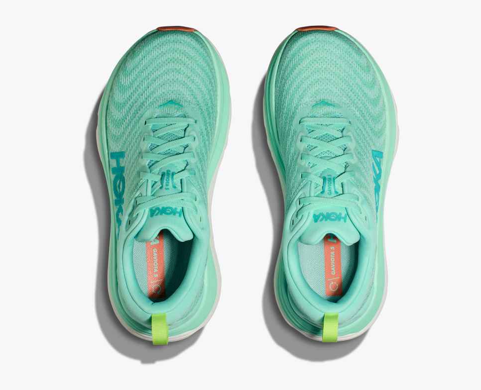 HOKA Gaviota 5 Seafoam / Electric Aqua
