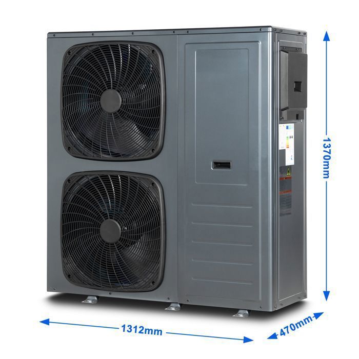 Smad Pompe à Chaleur Air/Eau 14kW - Système Domestique avec WIFI - Tout-en-Un Calme à l'Intérieur