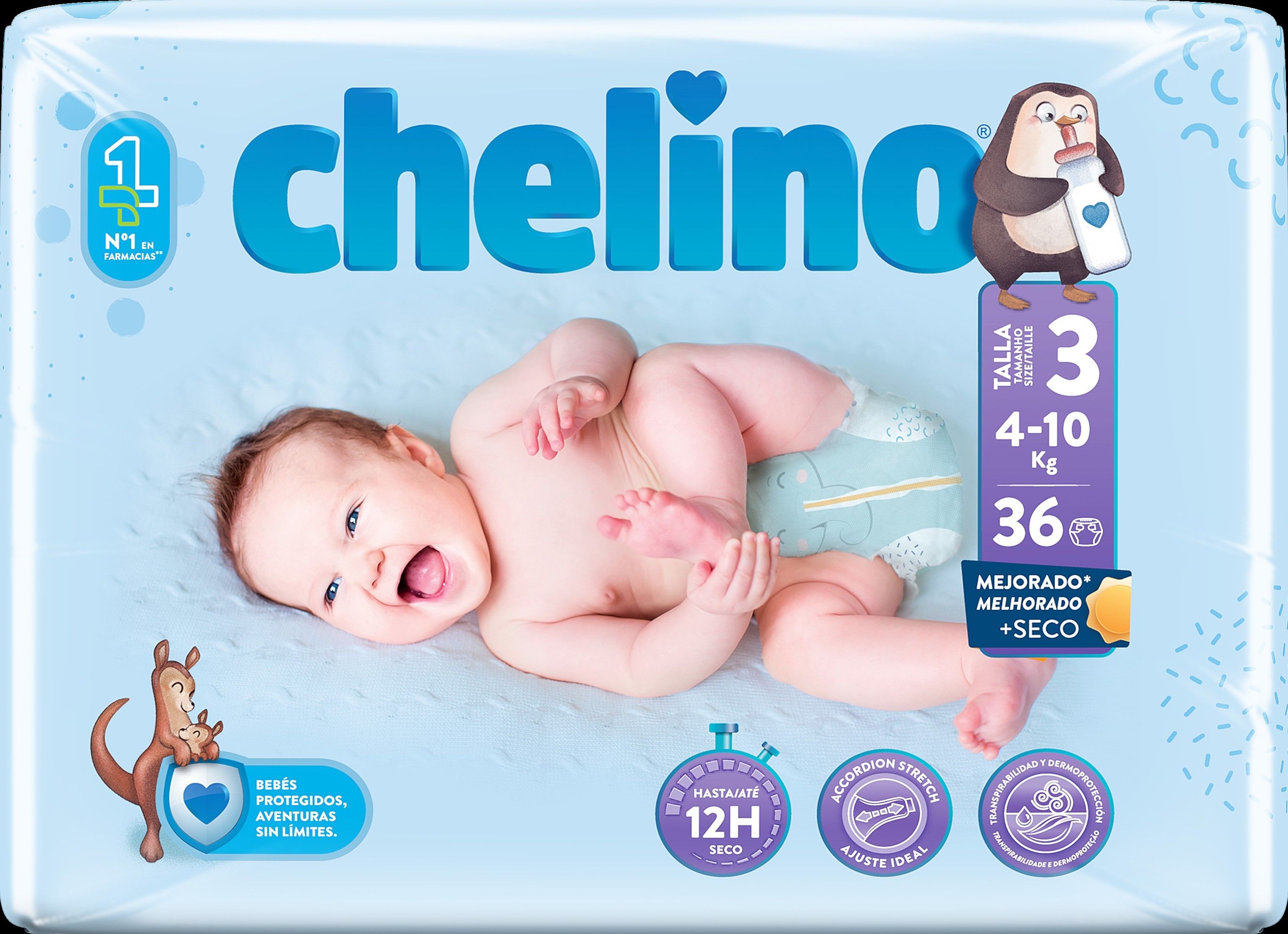 Pelene za ležanje bebe, veličina 3 Pelene