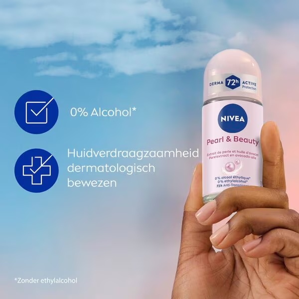 NIVEA Pearl & Beauty antiperspirantas-rolleris, 50 ml
