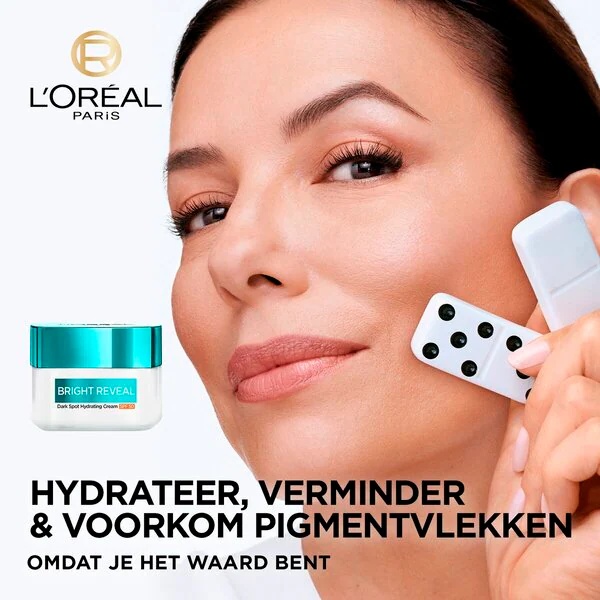 L'Oréal Paris Bright Reveal vlažilna krema za temne madeže SPF50, 50 ml, za vse tipe kože