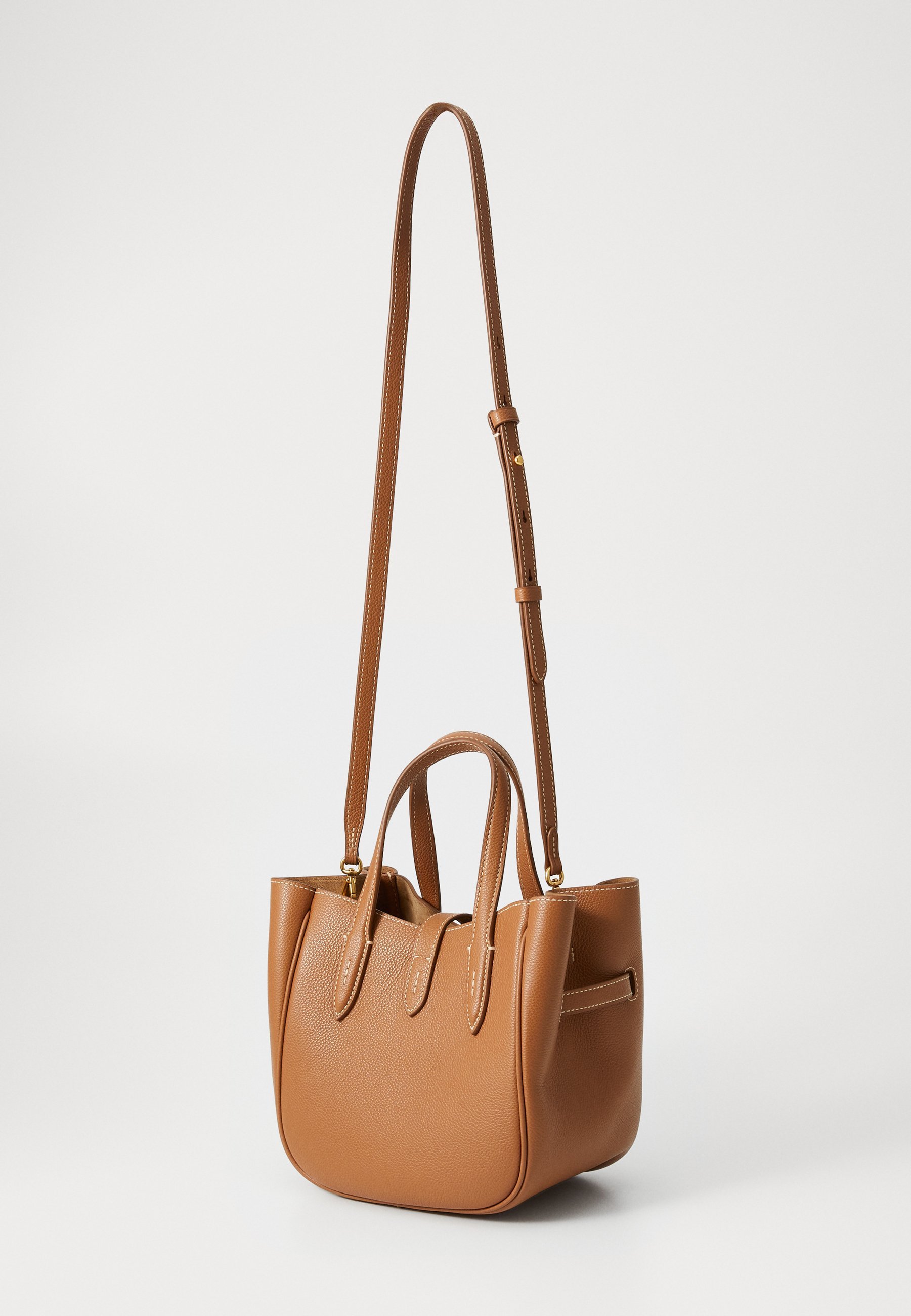 Polo Ralph Lauren SMALL TOTE - Handtas - toffee