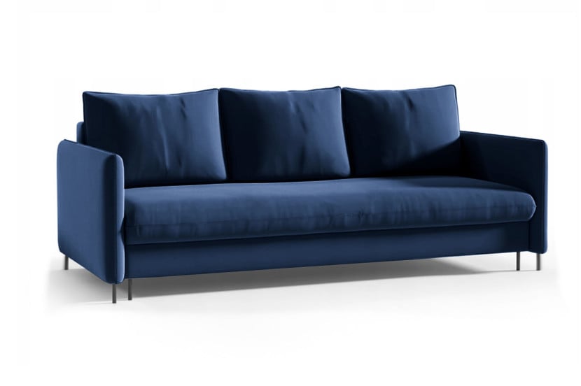 Wygodna sofa tapicerowana  BELIS - granatowy / R81