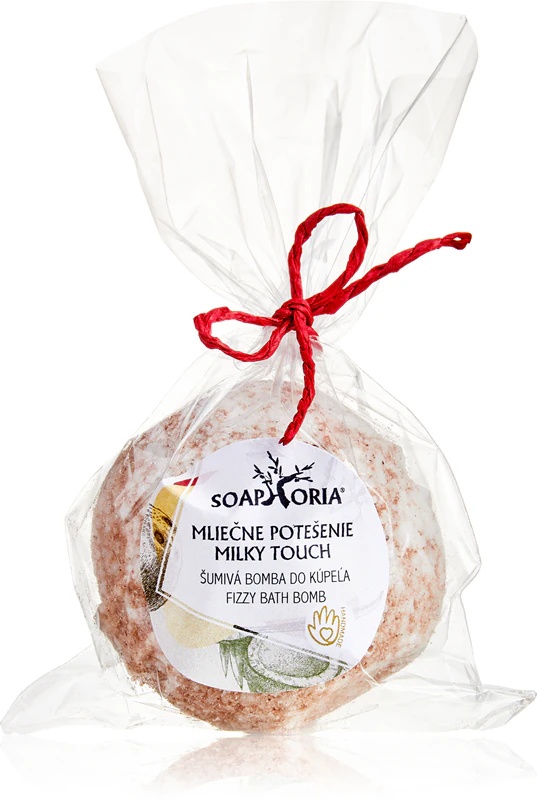 Soaphoria Milky Touch Fizzy Bath Bomb regeneracijska kopalna bomba s krepilnim učinkom