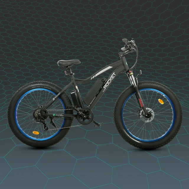 Ecotric 26 Zoll Fatbike-Elektrofahrrad, leistungsstarker 500-W-Motor, herausnehmbarer 36-V-/12,5-Ah-Lithium-Akku, geeignet für Strand, Schnee, Mountainbiken, mit Stoßdämpfung, für Erwachsene