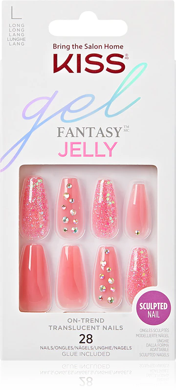 Unhas postiças KISS Gel Fantasy Jelly