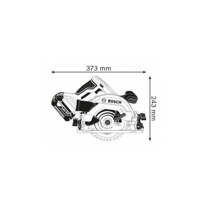 Bosch Professional GKS 18V-57 G Circular Saw with 165mm blade, without battery, in an Lboxx - 06016A2101