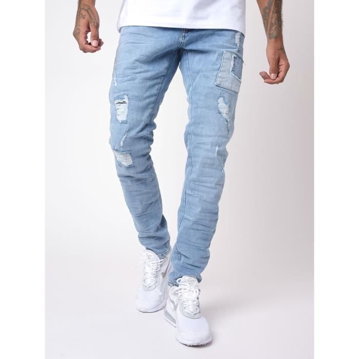 PROJECT X PARIS - Slim jeans with patch-style panels - Men's