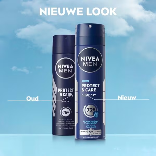 NIVEA Men Protect & Care antiperspirantas purškiklis 150 ml