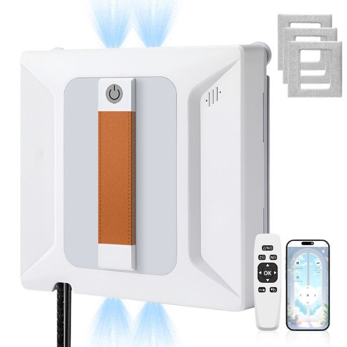 Window Cleaning Robot - 4 Ultrasonic Spray Nozzles - Intelligent Path Planning - Blind Spot Cleaning