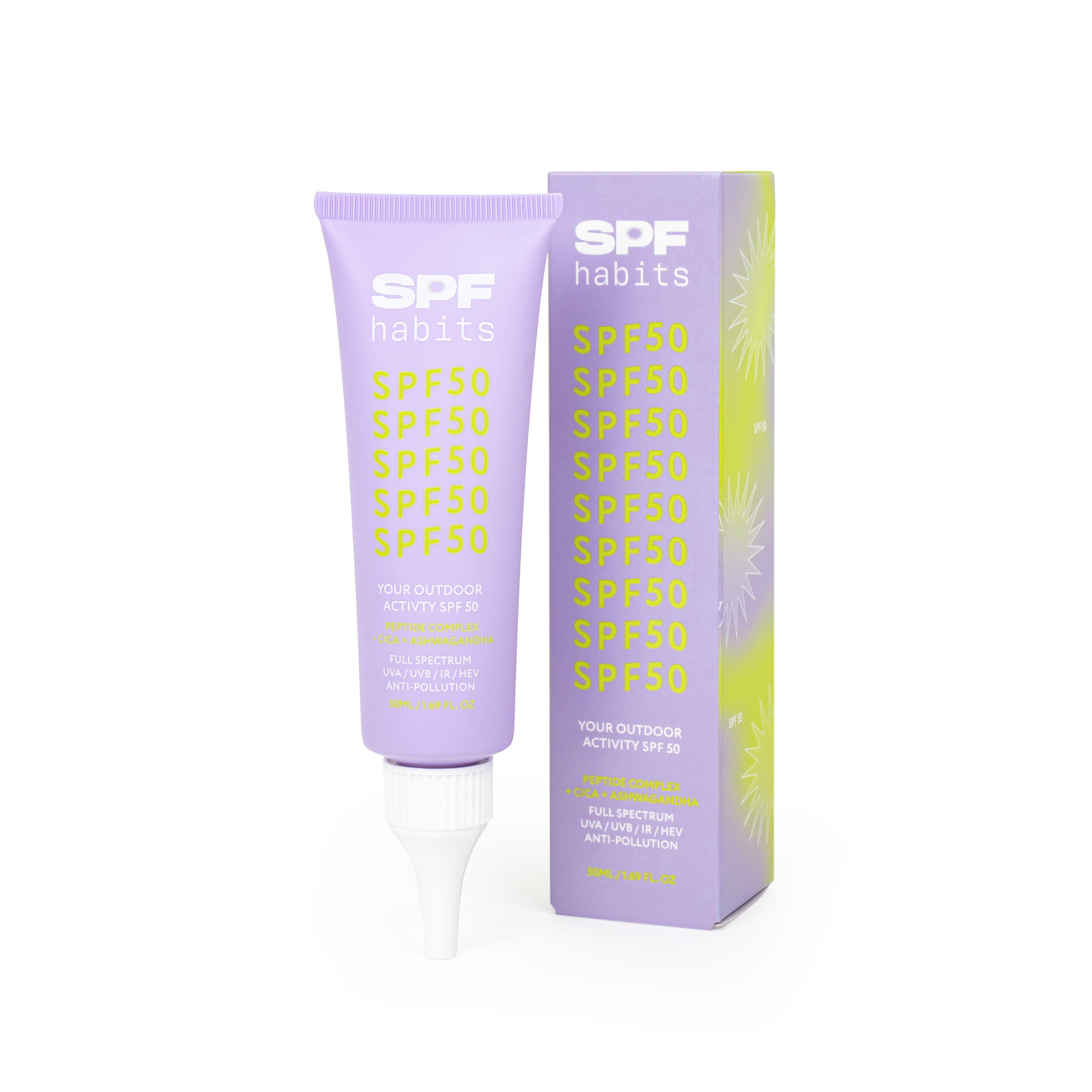 Крема за сунчање за лице SPF50 Ваша активност на отвореном Заштита лица