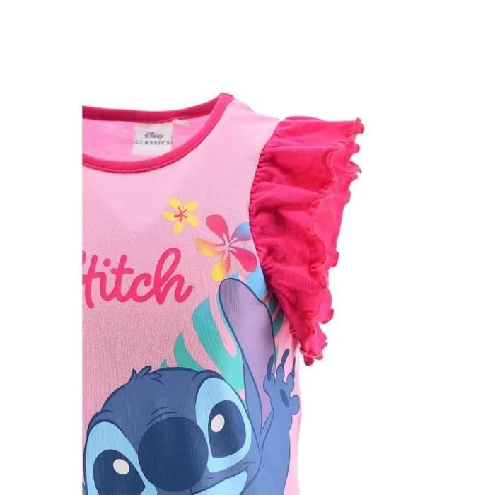 Pigiama corto da bambina in cotone 
