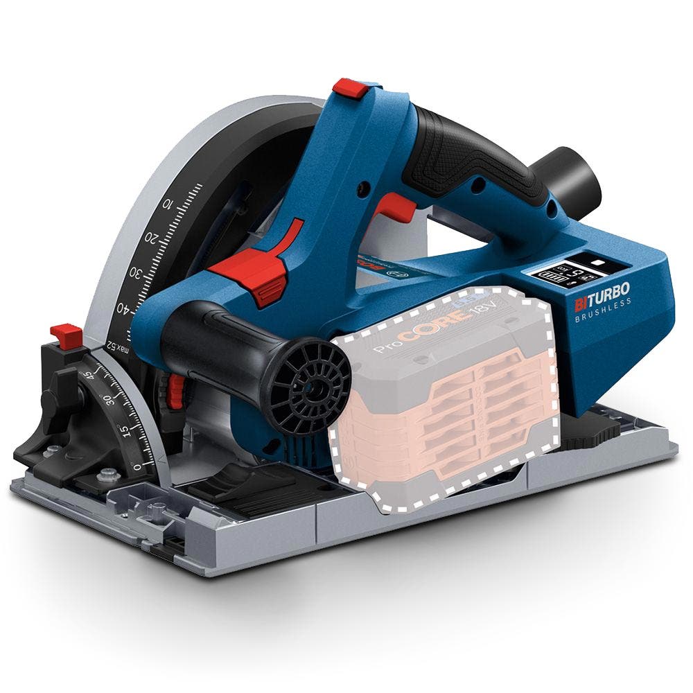 BOSCH 18 V-os BITURBO Skin szénkefe nélküli merülőfűrész - GKT 18V-52 GC
