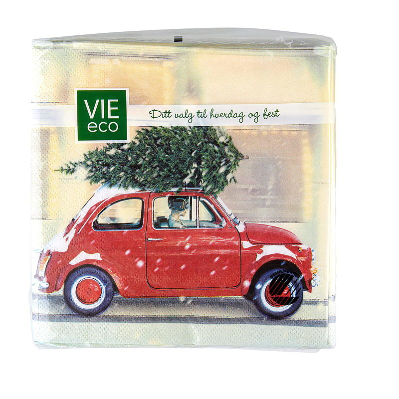 Vie Eco -lautasliinat 20 kpl, 33x33 cm, jouluaihe