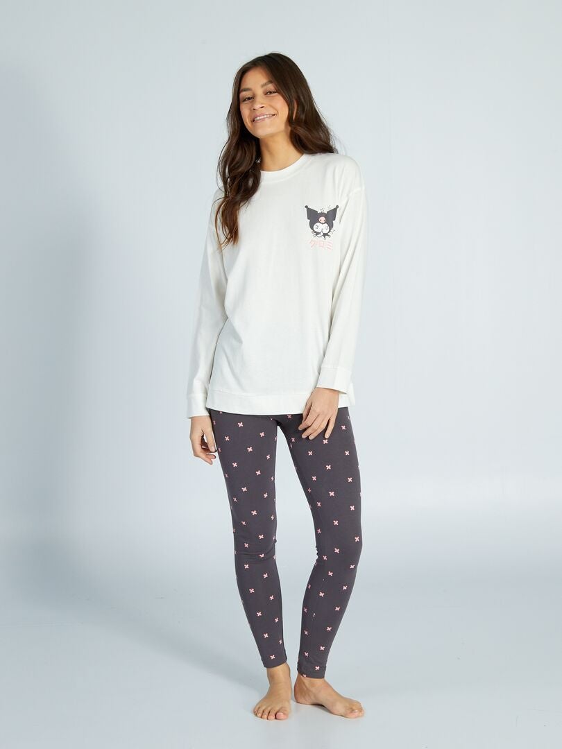 Hello Kitty 2-delige pyjamaset - wit