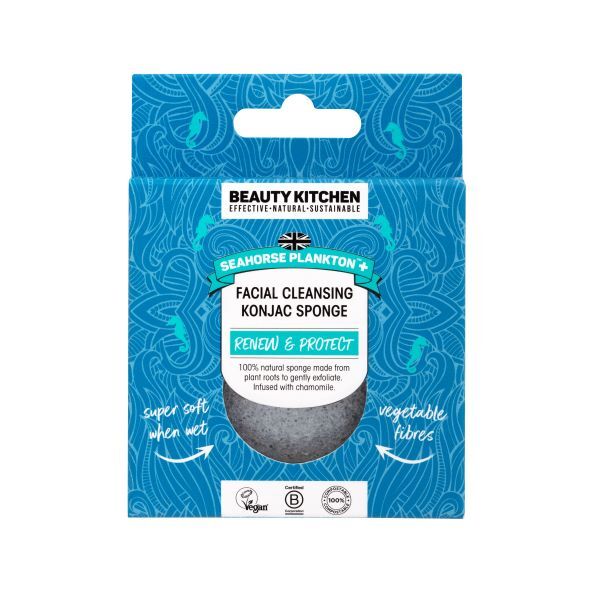 Čisticí konjacová houbička Seahorse Plankton+ Beauty Kitchen