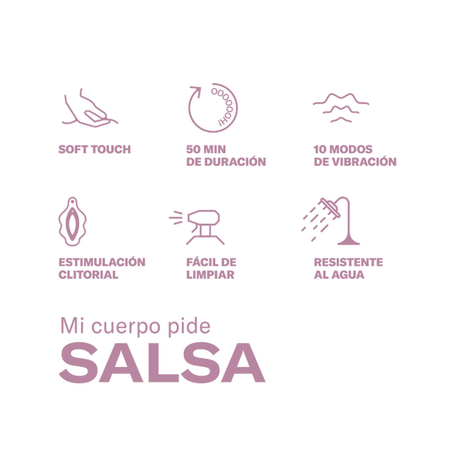 „My Body Craves Salsa“ klitorinis vibratorius išoriniam naudojimui. Vibratoriai.