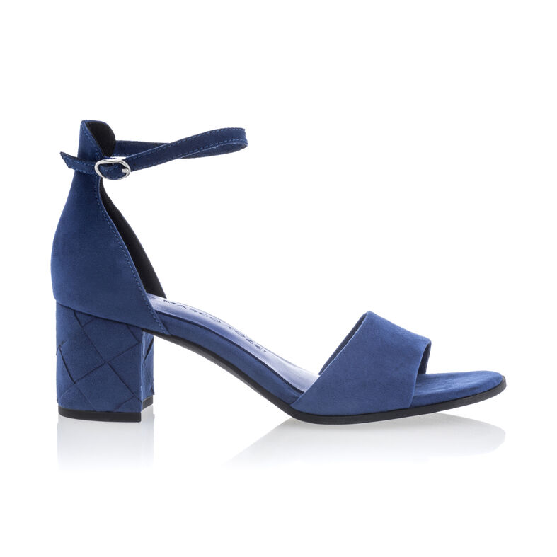 Blaue Damensandalen / Zehenfreie Schuhe