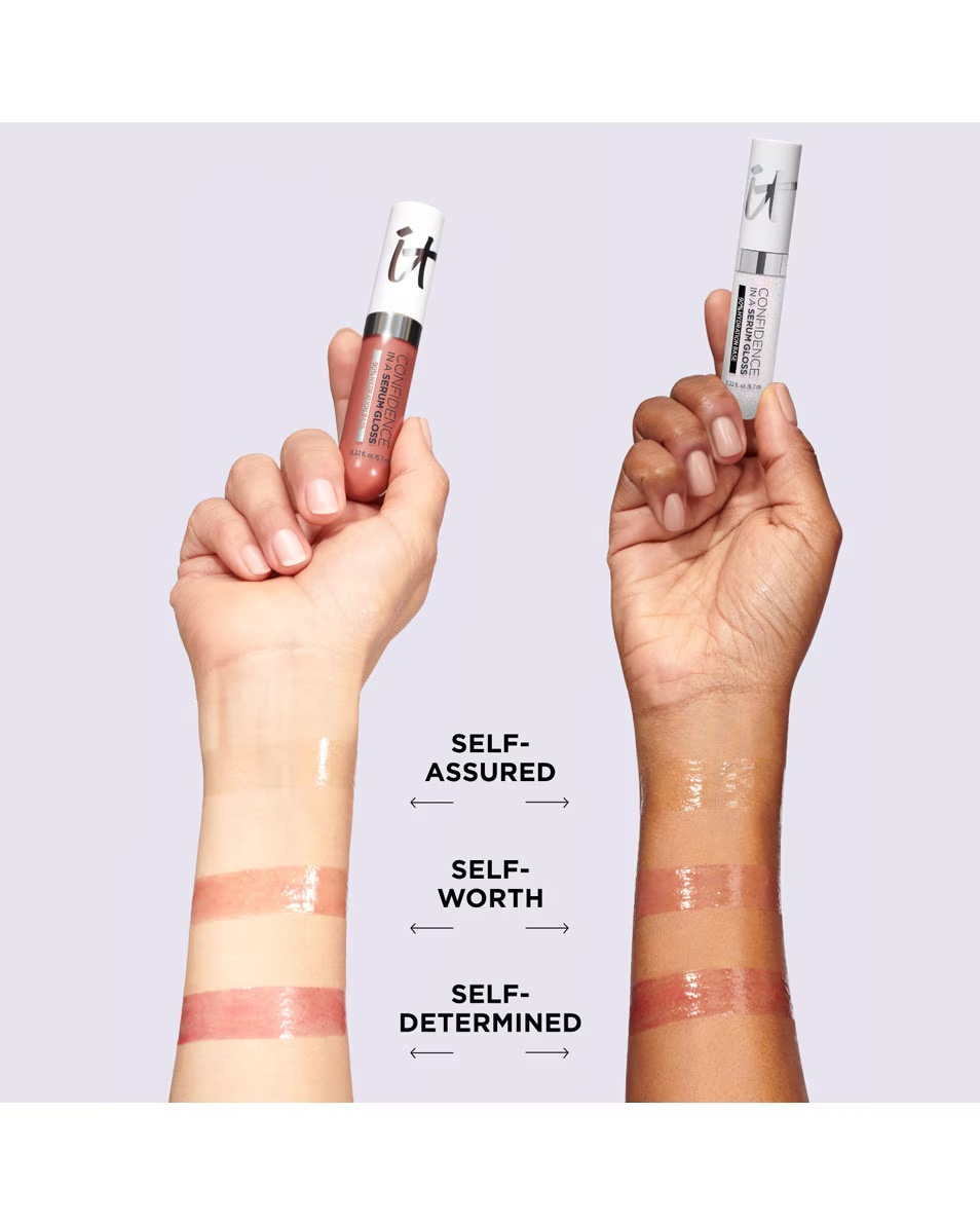 IT COSMETICS Luciu de buze Confidence In A Serum Gloss - Netezire și hidratare - Finisaj extra strălucitor