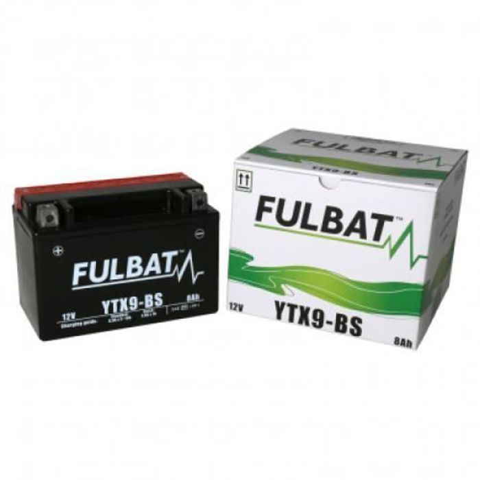 Batería impermeable para motocicleta YTX9-BS de 12 V/8 Ah