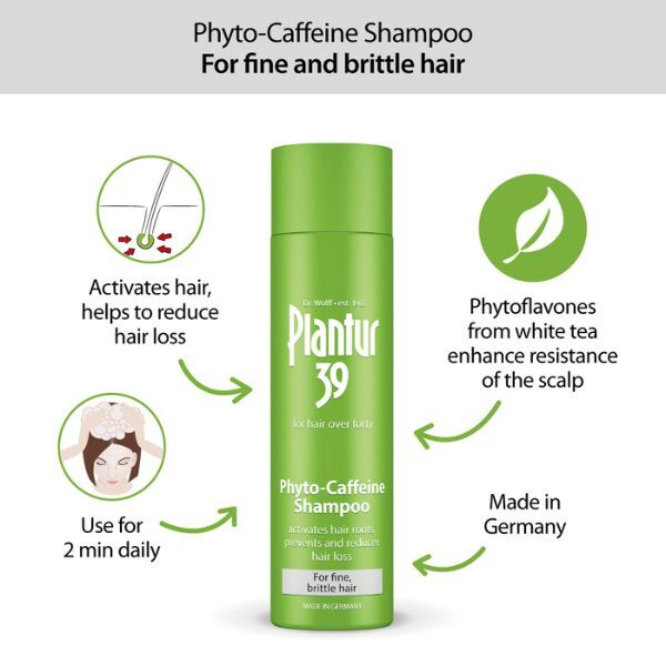 Plantur 39 Koffein-Shampoo für feines, brüchiges Haar, 2 x 250 ml