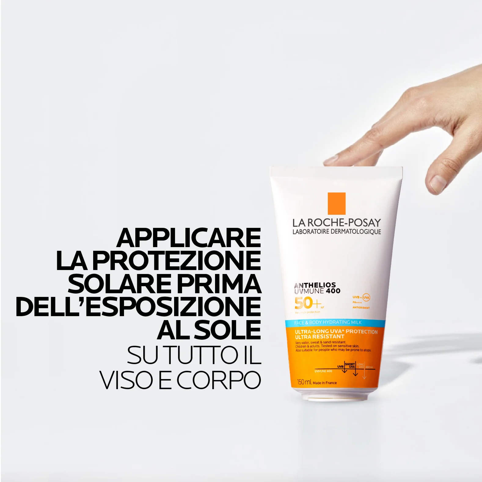Anthelios UVMune 400 Latte viso e corpo SPF50+ - Latte solare corpo alta prot., Solare viso alta prot.