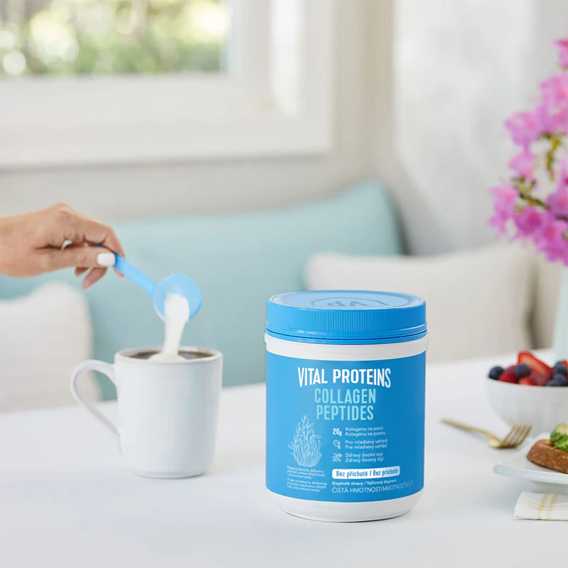 Vital Proteins Collagen Peptides is een collageen voedingssupplement voor mooi haar, een gezonde huid en sterke nagels.