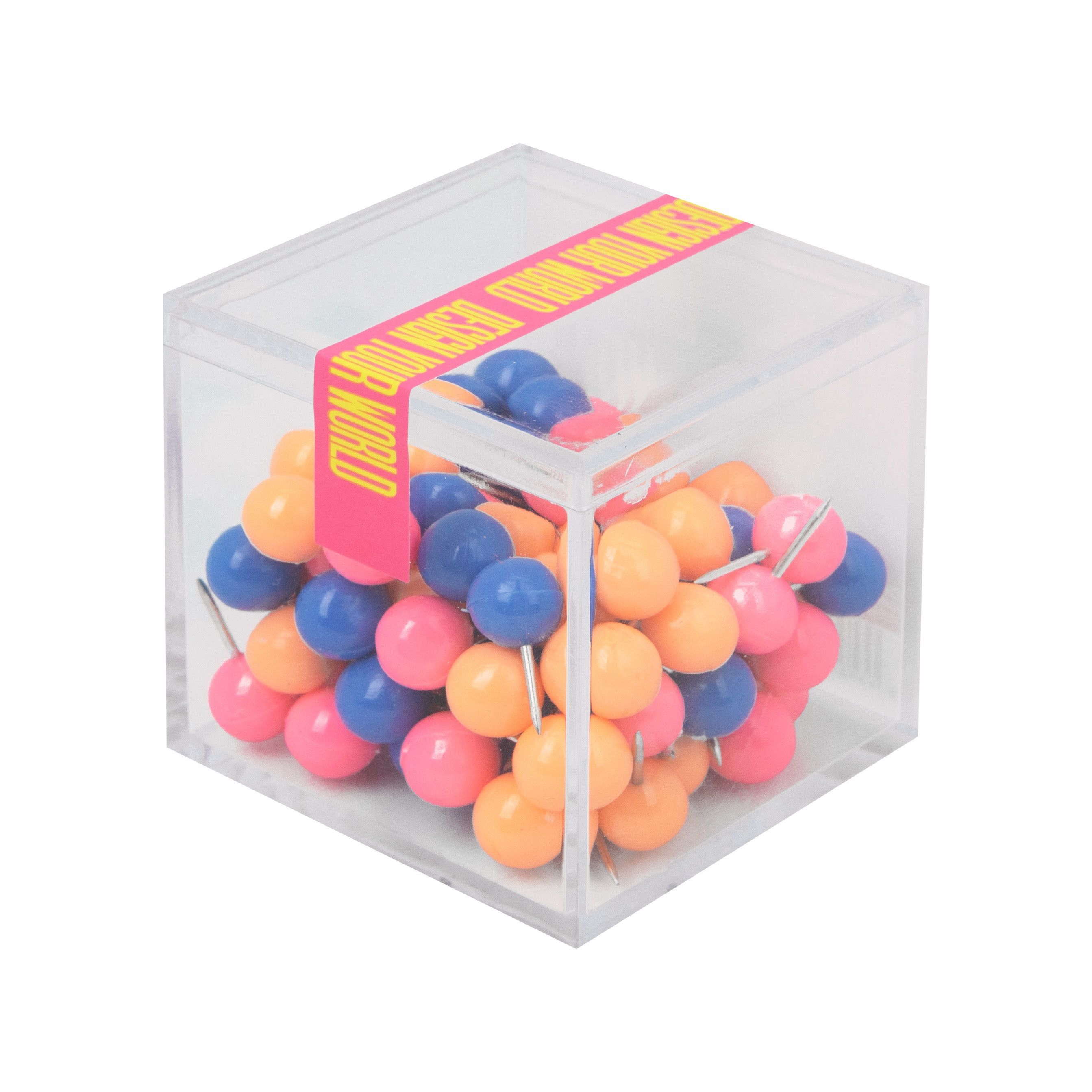 Caja de Chinchetas Multicolor Papelería