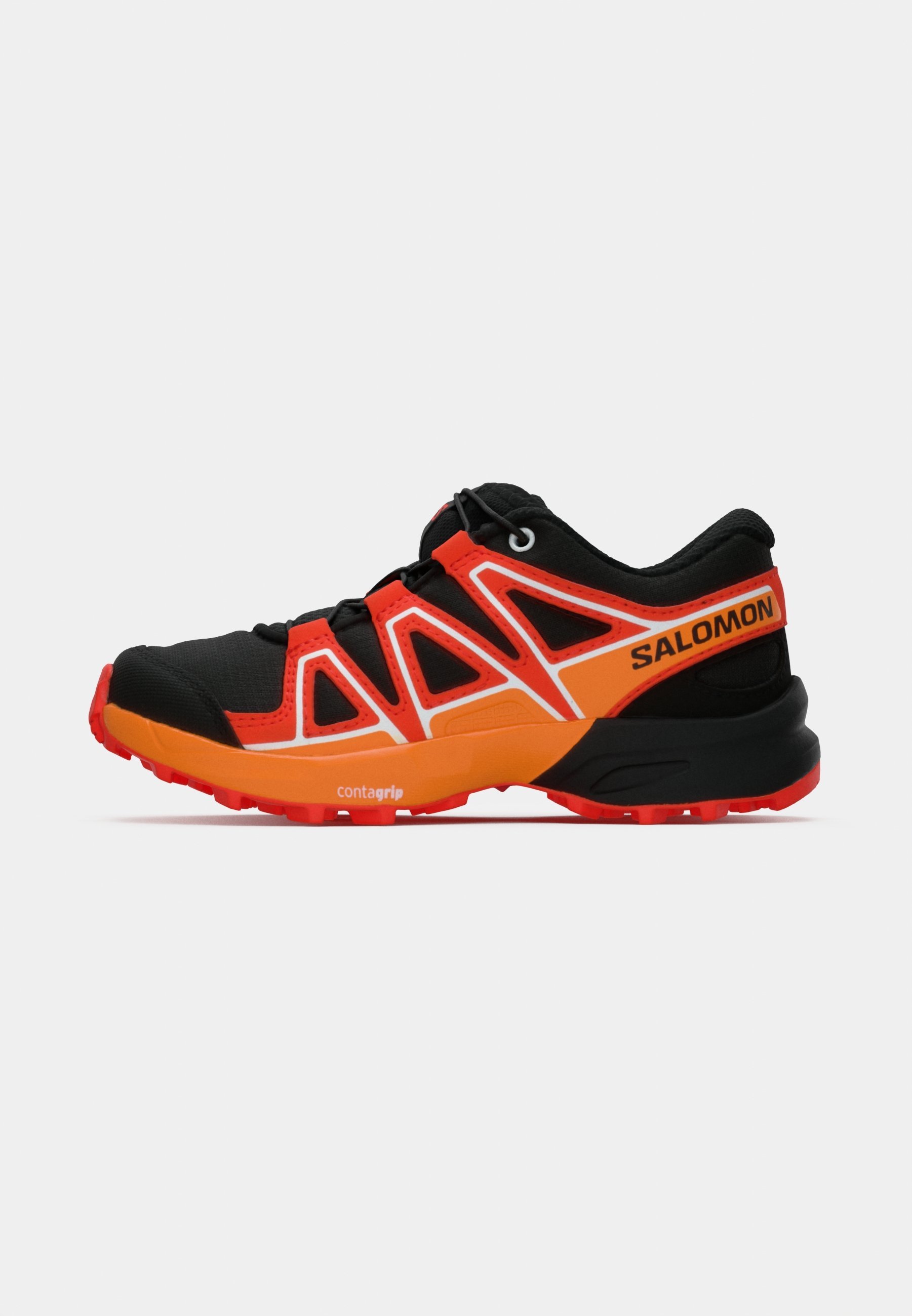 Salomon SPEEDCROSS UNISEX - Wandelschoenen - zwart/kersentomaat/kurkuma