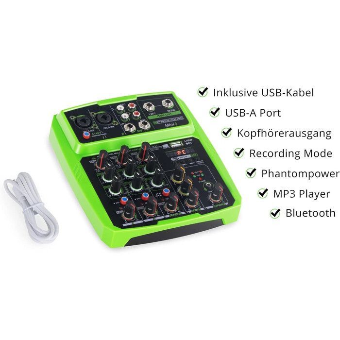 Pack sono 2 enceintes bms08  amplificateur 1000W bms1000 et table de mixage mini4