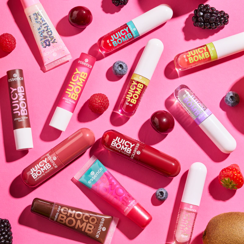 gloss labial essence Choco Bomb com brilho