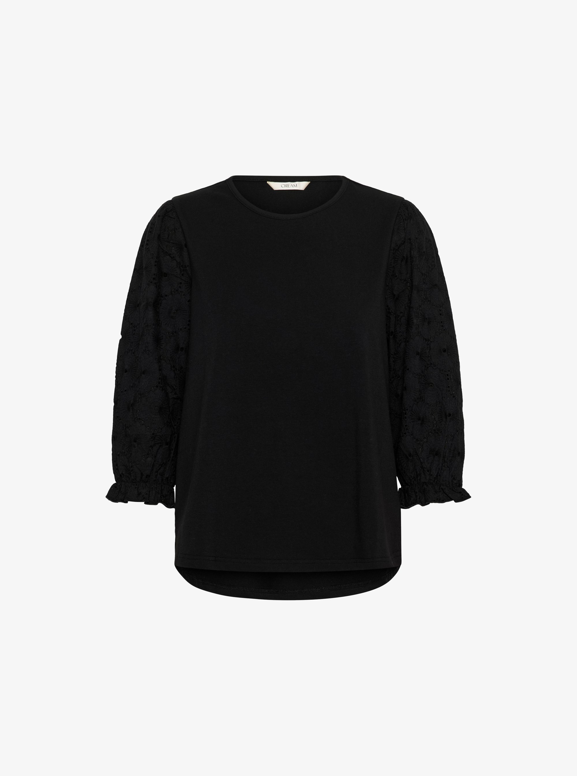 Crème CRPENNI BRODERI ANGLAIS - Blouse - pikzwart