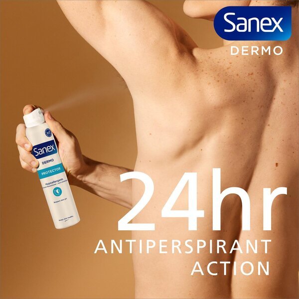 „Sanex Dermo Protector“ 24 valandų antiperspiranto purškiklis<br>200 ml – visiems odos tipams