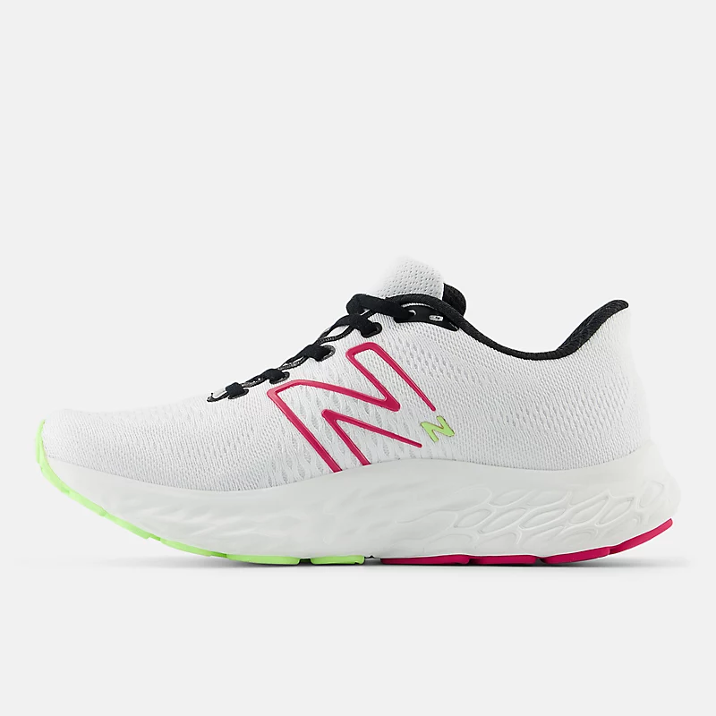 Pianka Fresh Foam X EVOZ v3 for kobiet – biała z odcieniem karnawałowego różu i wybielonej limonki