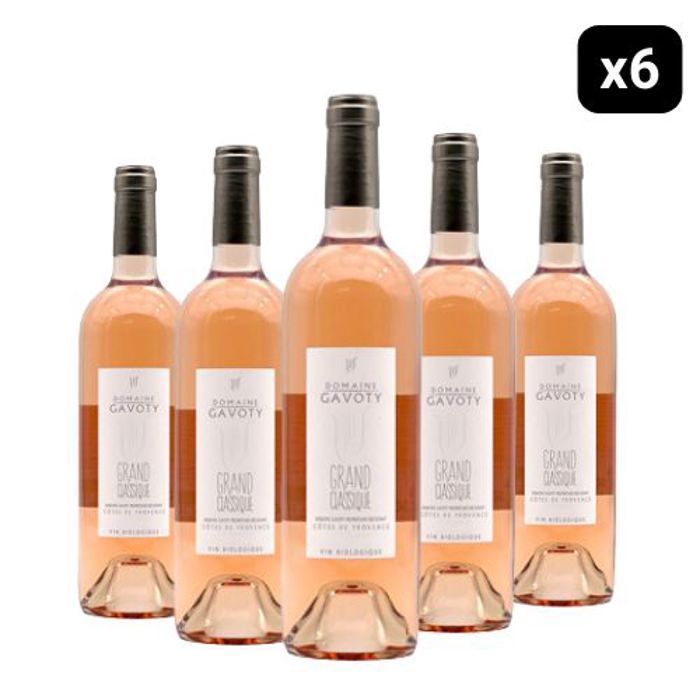 Domaine Gavoty Côte De Provence Grand Classique Rosé 2024 - Roséwijn uit de Provence - 75cl x6