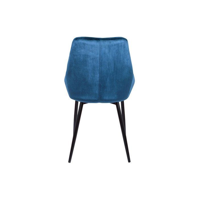 Chaises MASURIE - Velours - Bleu nuit - VENTE-UNIQUE - Contemporain - Design