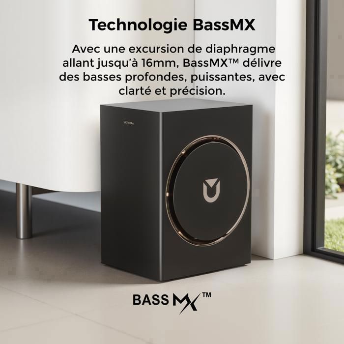 Ultimea Barre de son Skywave F40 Boom - Système Surround TV 5.1.2ch avce Dolby Atmos - Barre de Son pour Home Cinéma - 460 W