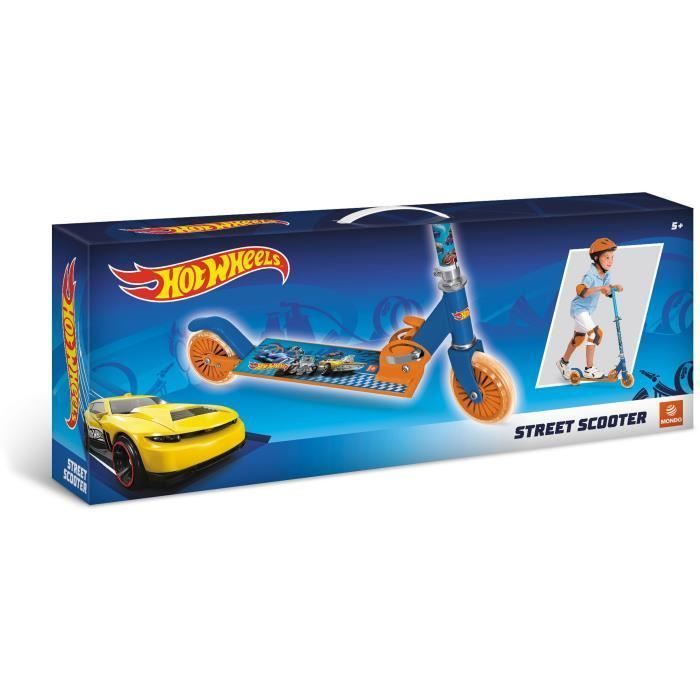 MONDO - Patinete plegable de 2 ruedas / Patinete de impulso - Hot Wheels