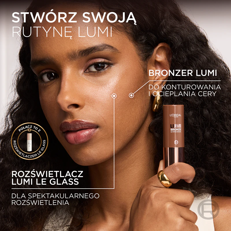 L'Oréal Paris Lumi Le Bronzer em bastão bronzeador em pó