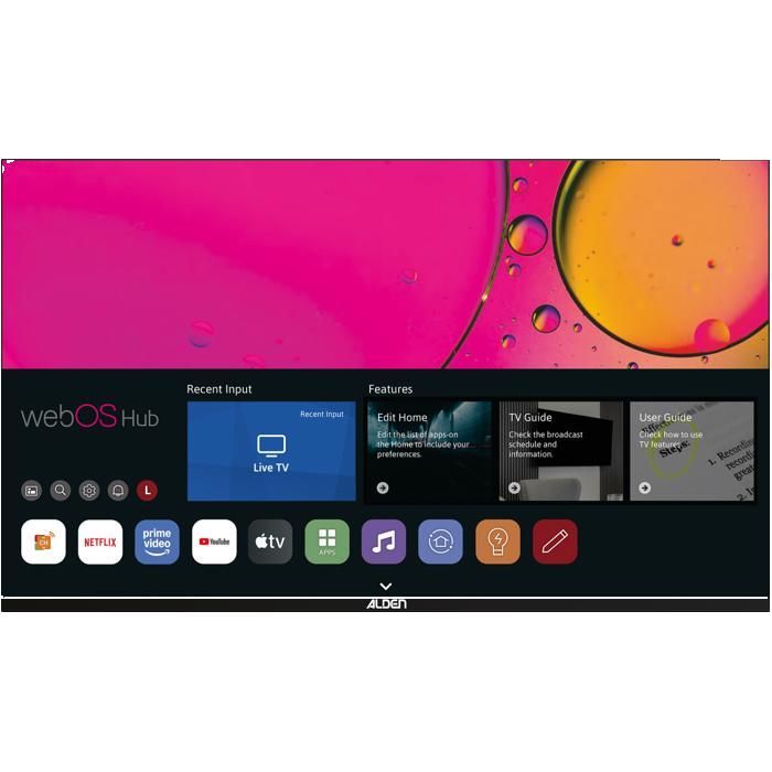 ALDEN Téléviseur SMART WebOS TV FullHD ALDEN 22'' Slim Frame