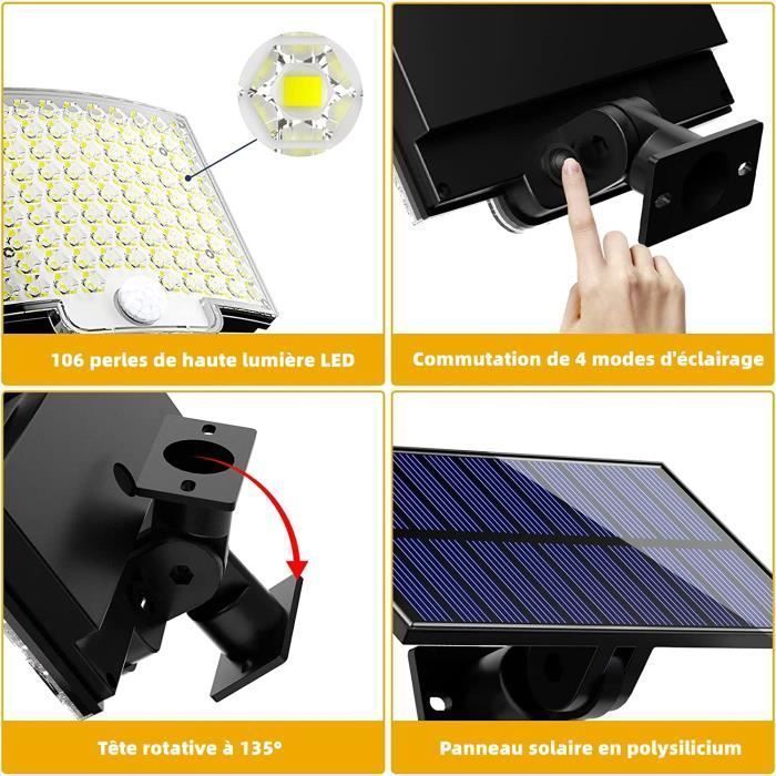 KENLUMO Solar Lamp - 106 LED IP65 Waterproof Outdoor Floodlights