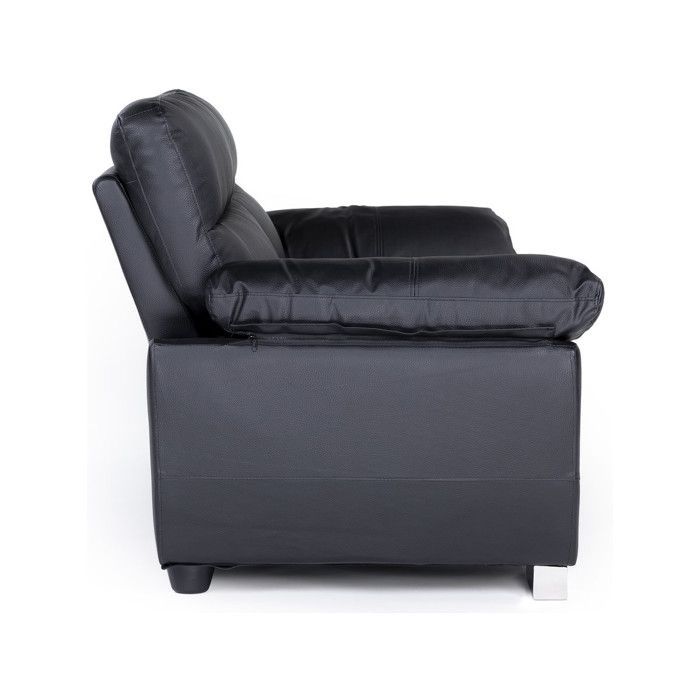 Canapé fixe en cuir reconstitué et PVC 