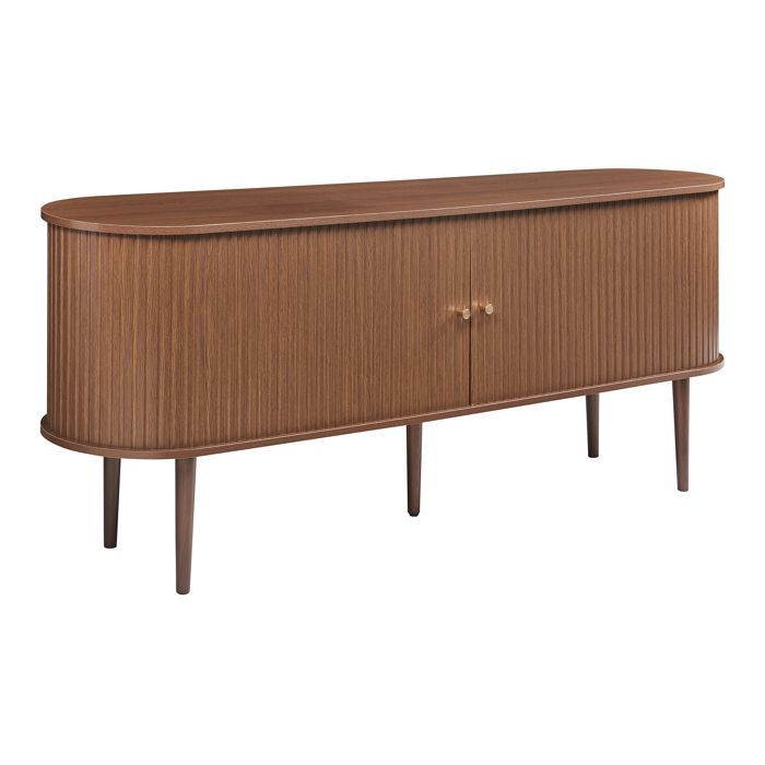 Buffet Mapia 166 x 40 x 70 cm effet noyer