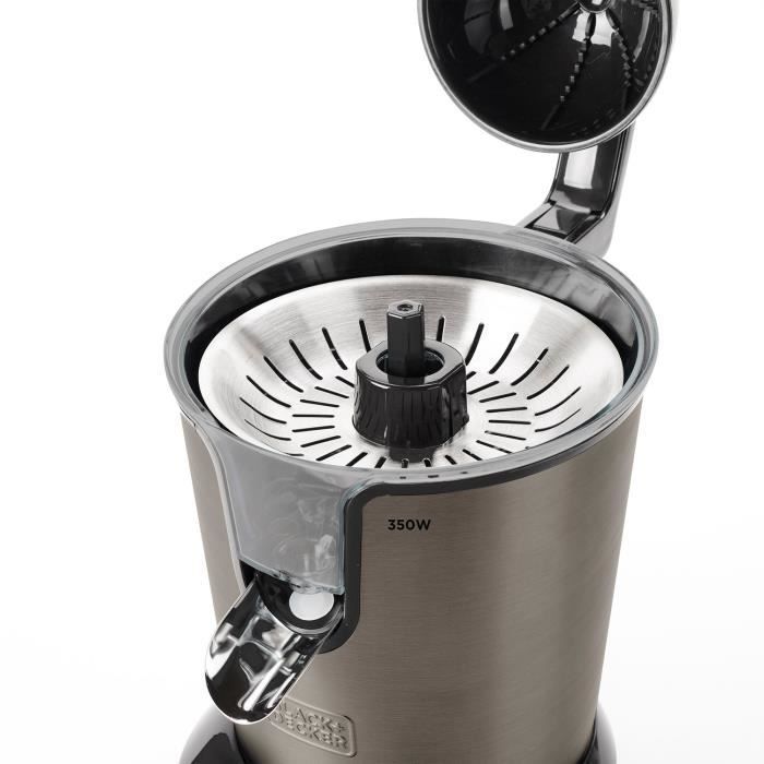 Presse-agrumes BLACK+DECKER BXCJ350E levier professionnel de 350W, réservoir de 650ml