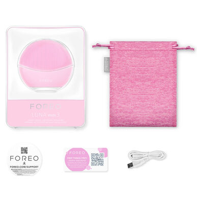 „Foreo Luna Mini 3“ išmanusis veido valymo masažuoklis, rožinis