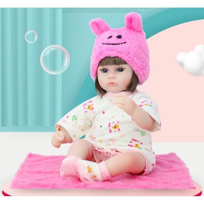 Poupée reborn - DARMOWADE - 42cm - Contact peau - Poids léger - Fille