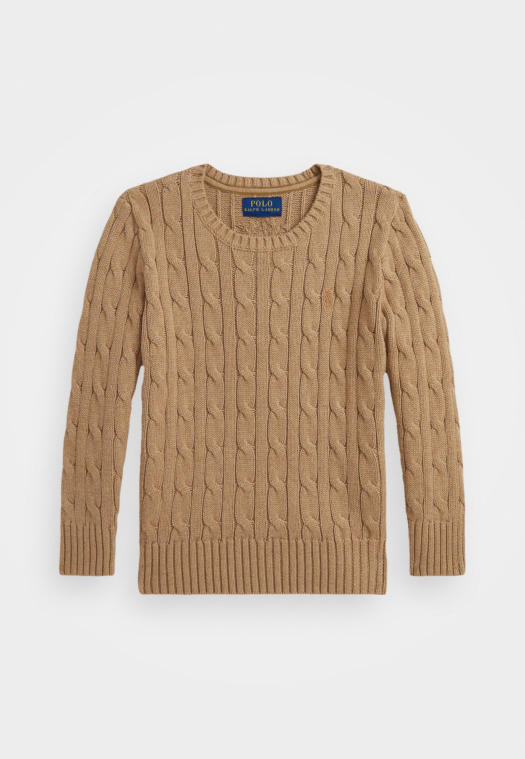 Polo Ralph Lauren Zopfstrickpullover aus Baumwolle - Kamel