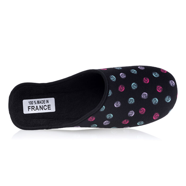 Pantuflas negras para mujer